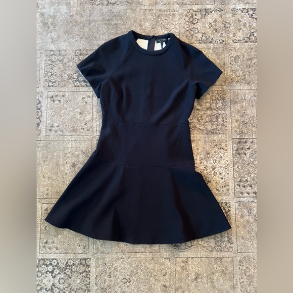 NWOT RAG & BONE Watson Black Short Sleeve Dress US Size 6 Original $595 - Picture 8 of 9